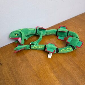 Pokemon Rayquaza Plush Toy Green Dragon Stuffed Animal